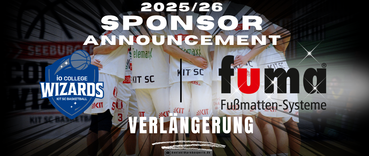 FUMA Fußmatten Systeme verlängert Sponsoring der io College Wizards